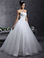  Ball Gown Strapless Beading Floor-length Tulle Wedding Dress