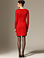  ts verzameld rits lange mouwen trui jurk / voor dames