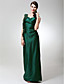  Sheath/ Column V-neck Floor-length Satin Chiffon Bridesmaid Dress