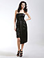  Sheath/Column Strapless Short/Mini Charmeuse Bridesmaid/Cocktail Dress