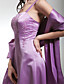  Sheath/Column Spaghetti Straps Floor-length Satin Bridesmaid Dress With A Wrap
