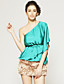  TS One-Shoulder Smooth Blouse Shirt