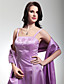  Sheath/Column Spaghetti Straps Floor-length Satin Bridesmaid Dress With A Wrap
