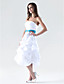  A-line Strapless Knee-length Taffeta Pick-up Bridesmaid/Homecoming Dress