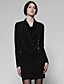  TS Chain Cowl Collar Long Sleeve Dress