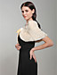  mouwloze faux fur met sjerp / linten bruids bruiloft jas / wrap