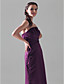  Sheath/Column Strapless Floor-length Satin Bridesmaid Dress