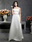  Princess A-line Floor-length Satin with Bow Wedding Dress
