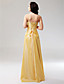  A-line Strapless Floor-length Satin Taffeta Prom/Evening Dress
