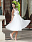  Empire Halter Knee-length Tulle Wedding Dress