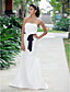  Fascinating Trumpet/Mermaid Strapless Floor-length Taffeta Wedding Dress