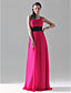  Sheath/Column One Shoulder Floor-length Chiffon/Mading Bridesmaid/Wedding Party Dress