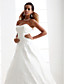  A-line/ Princess Sweetheart Court Train Organza Wedding Dress
