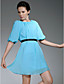  Chiffon Sheath/Column Jewel Short/Mini Evening Dress