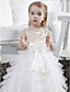 A-line Jewel Floor-length Tulle Satin Flower Girl Dress