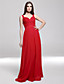  Sheath/Column Straps Sleeveless Floor-length Chiffon Evening Dress