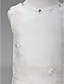  A-line V-neck Floor-length Satin Flower Girl Dress