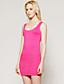  TS Scoop Neck Pleated Bodycon Dress