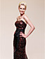  Trumpet/ Mermaid Strapless Court Train Sequined Evening Dress