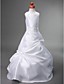  A-line Scoop Floor-length Taffeta Flower Girl Dress