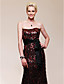  Trumpet/ Mermaid Strapless Court Train Sequined Evening Dress