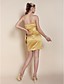  Satin Sheath/ Column Strapless Short/ Mini Cocktail Dress inspired by Anne Hathaway