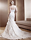  Trumpet/Mermaid Sweetheart Chapel Train Lace Wedding Dress