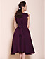  A-line Princess V-neck Knee-length Chiffon Bridesmaid Dress