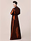  A-line Strapless Floor-length Taffeta Mother of the Bride Dress With A Wrap
