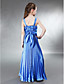  Sheath/ Column Straps Floor-length Elastic Silk-like Satin Junior Bridesmaid Dress