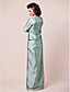  Sheath/Column Strapless Floor-length Taffeta Mother of the Bride Dress With A Wrap