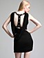  ts joya vestido adornado vaina cubierto