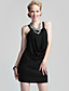  encolure camisole robe drapée design / robes pour femmes (FF-1801be011-0851)