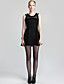  TS Splicing Mesh Ruffle Dress