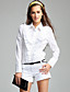  ts livelli volant decorato maglia manica lunga camicia collo corpo