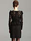  puff ts hombro peplum cóctel