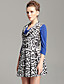  TS Printed Pleated Cowl Neck Dress