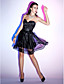  A-line Sweetheart Knee-length Taffeta Organza Cocktail Dress