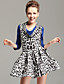  TS Printed Pleated Cowl Neck Dress
