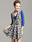  TS Printed Pleated Cowl Neck Dress