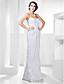  Chiffon Sheath/Column Floor-length Floor-length Evening Dress inspired by Giuliana Rancic