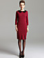  ts estilo vintage vestido justo de lapela (2 cores)