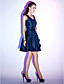  SWANA - Vestido de Cóctel de Tafetán