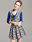  TS Printed Pleated Cowl Neck Dress
