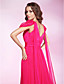  Chiffon A-line V-neck Court Train Evening Dress inspired by Linda Cardellini at Cannes Film Festival