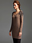  TS Hand-made Beaded V-neck Sweater Dress