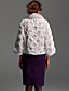 ts manteau en fourrure de renard cousue main en fourrure floraux