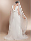  One-tier Cathedral Wedding Veils With Lace Applique Edge