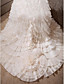  Luxury Delicate Beaded Taffeta Chapel Train Wedding Dress