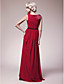  A-line Bateau Floor-length Chiffon Mother of the Bride Dress